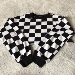 Checkered Crop Top
